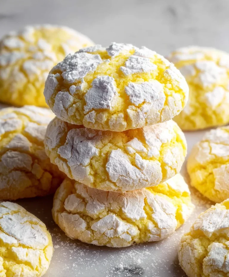 Easy Lemon Crinkle Cookies-Perfect Sweet Treat