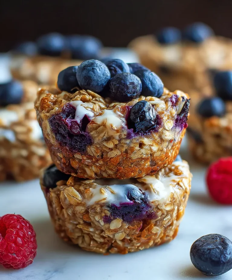 Baked Oatmeal Breakfast Cups Easy Healthy Recipe