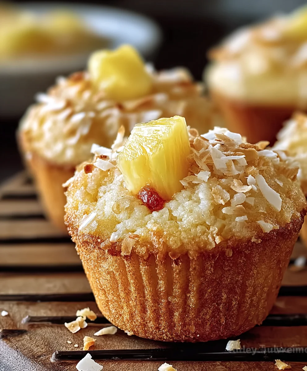 Tropical Piña Colada Muffins - Easy Non-Non-Non-Alcoholic Alternativeic Recipe