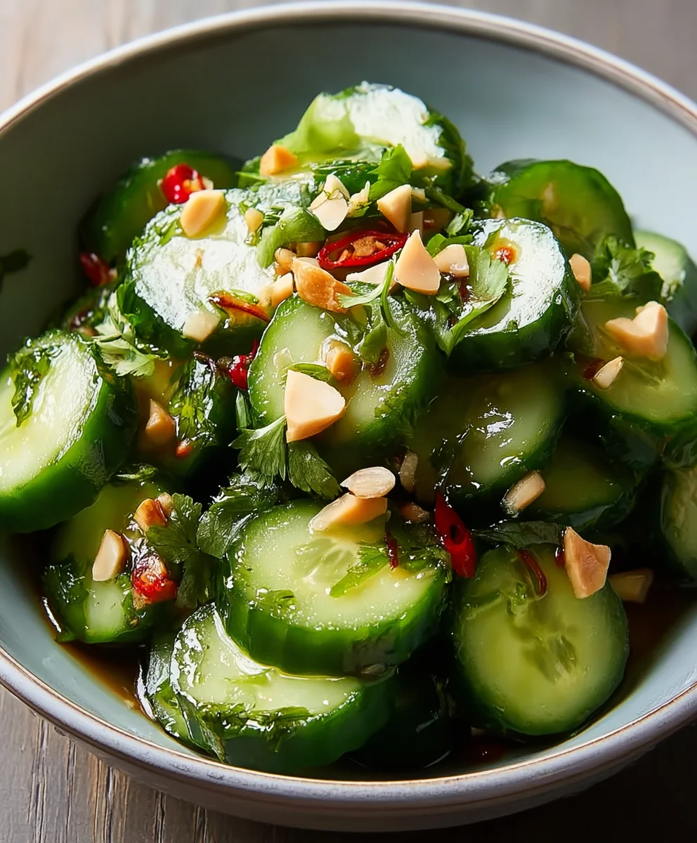 Easy Thai Cucumber Salad - Quick Refreshing Recipe
