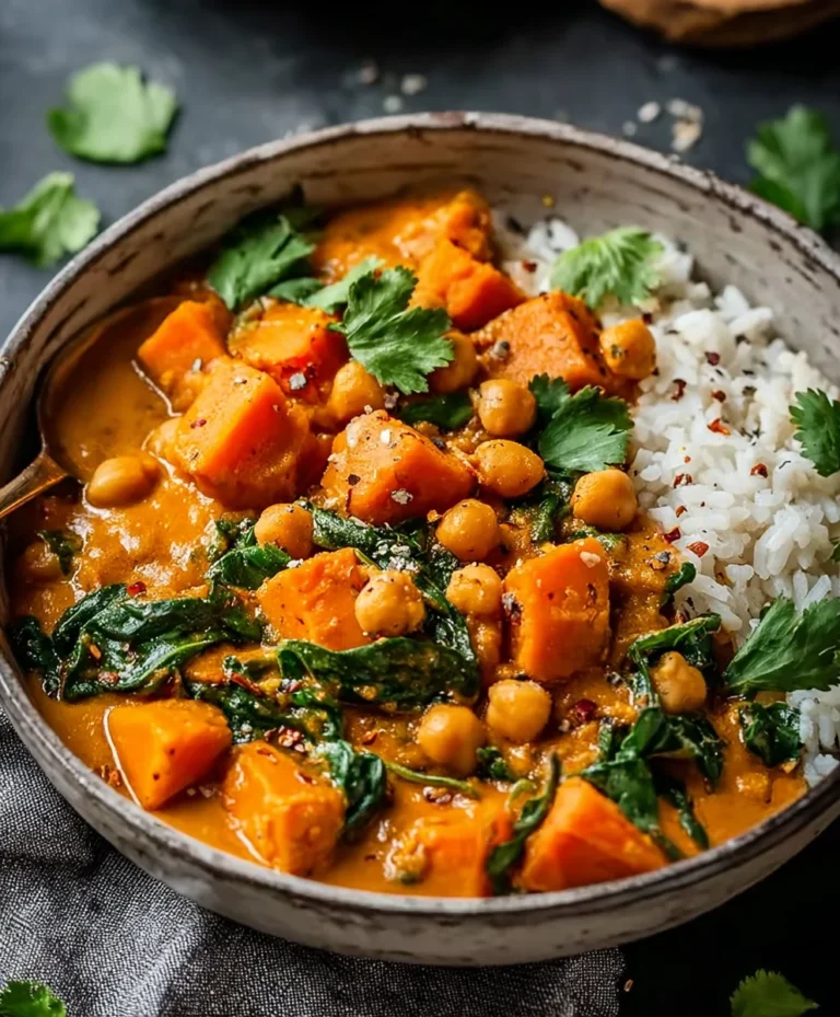Sweet Potato Chickpea Curry-Flavorful & Easy Recipe