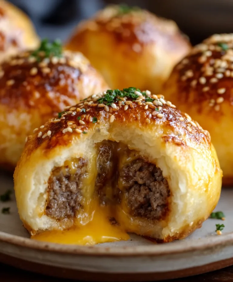 Garlic Parmesan Cheeseburger Bombs Recipe