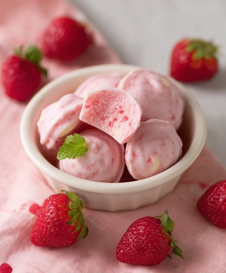 Easy Strawberry Yogurt Bites-Quick Healthy Treat