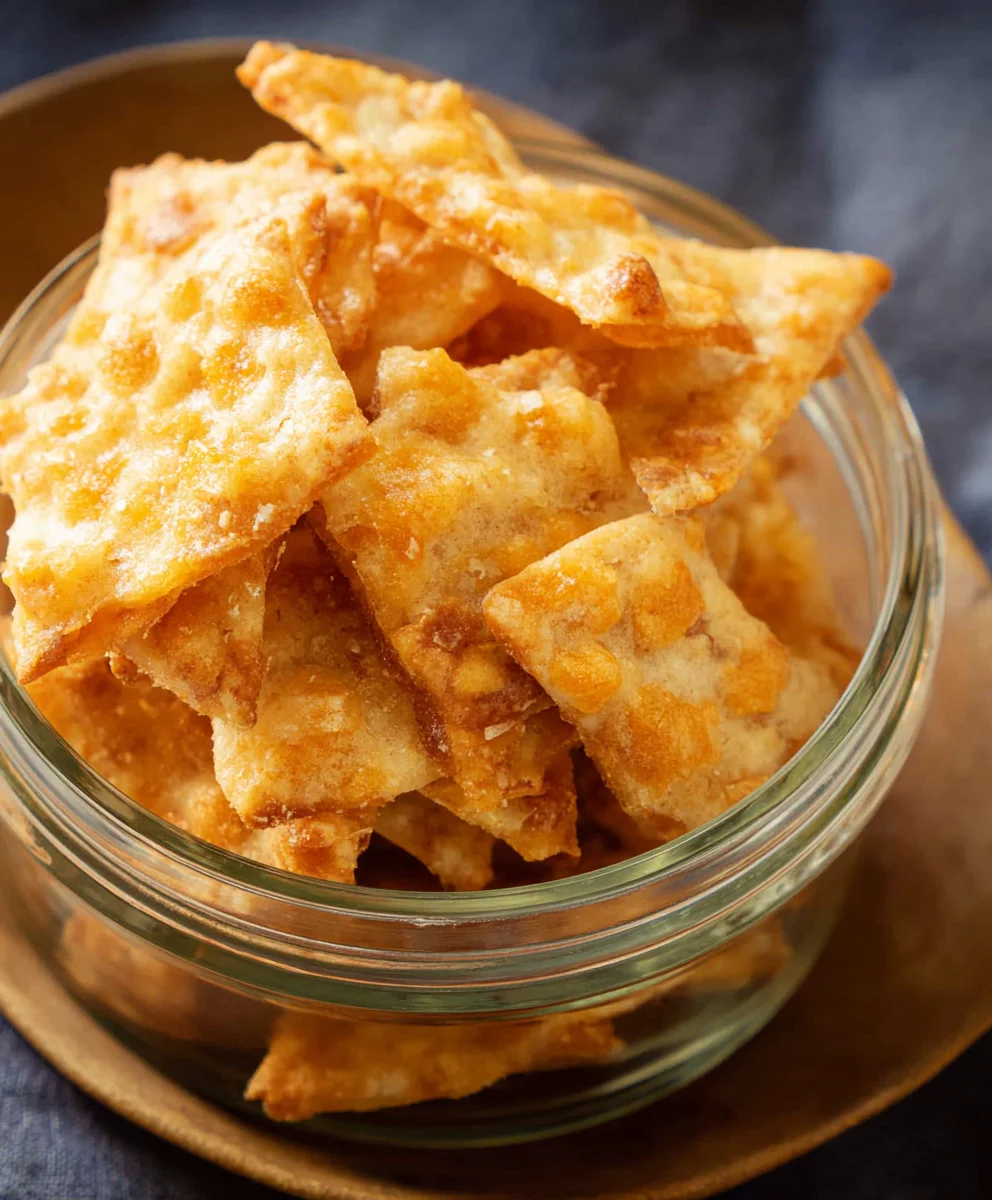 Easy Sourdough Cheddar Crackers - Crispy & Delicious