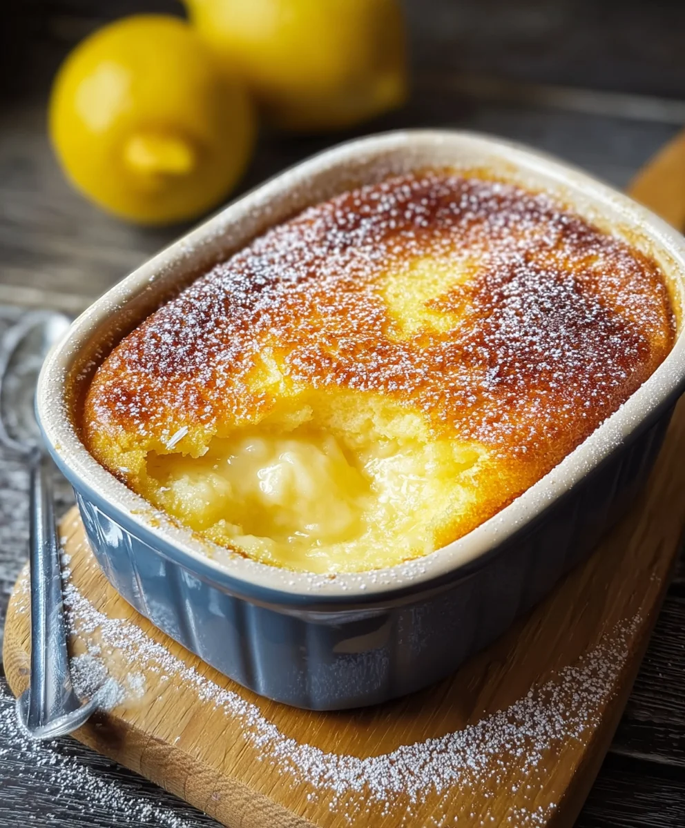 Jamie Oliver Self Saucing Lemon Pudding-Zesty Dessert