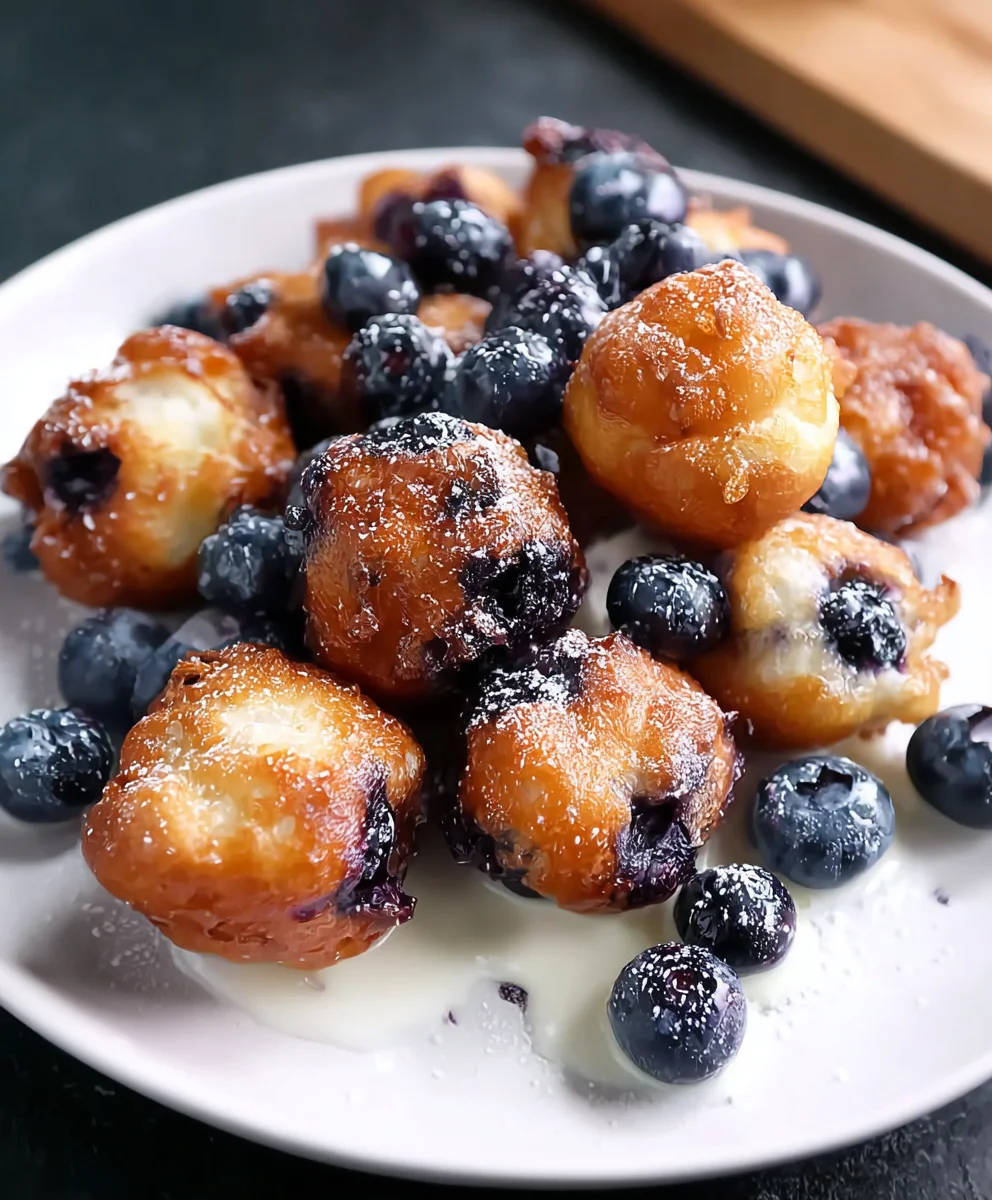 Easy Mini Blueberry Fritters Recipe