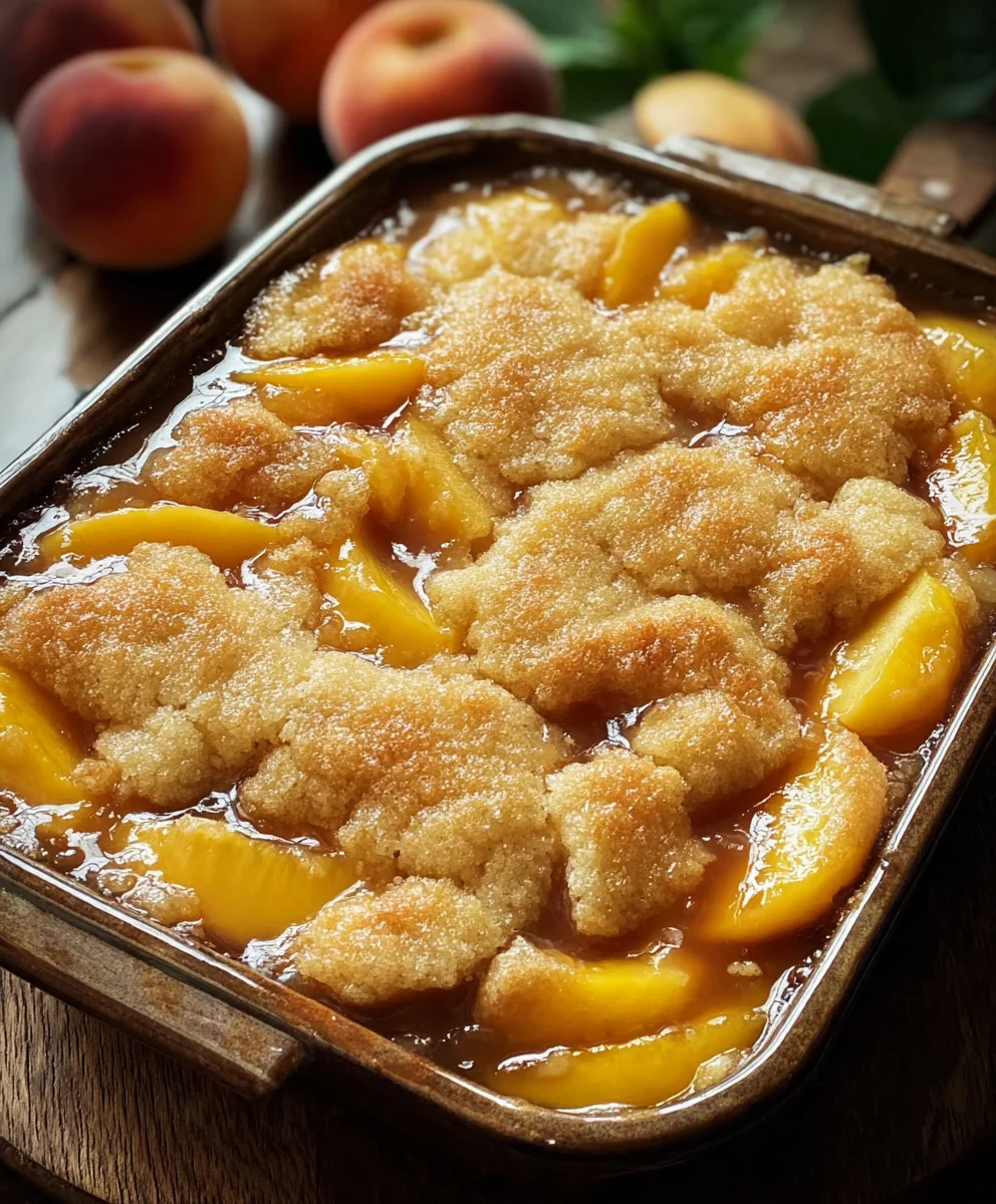 Best Southern Peach Cobbler Recipe-Sweet & Easy Dessert