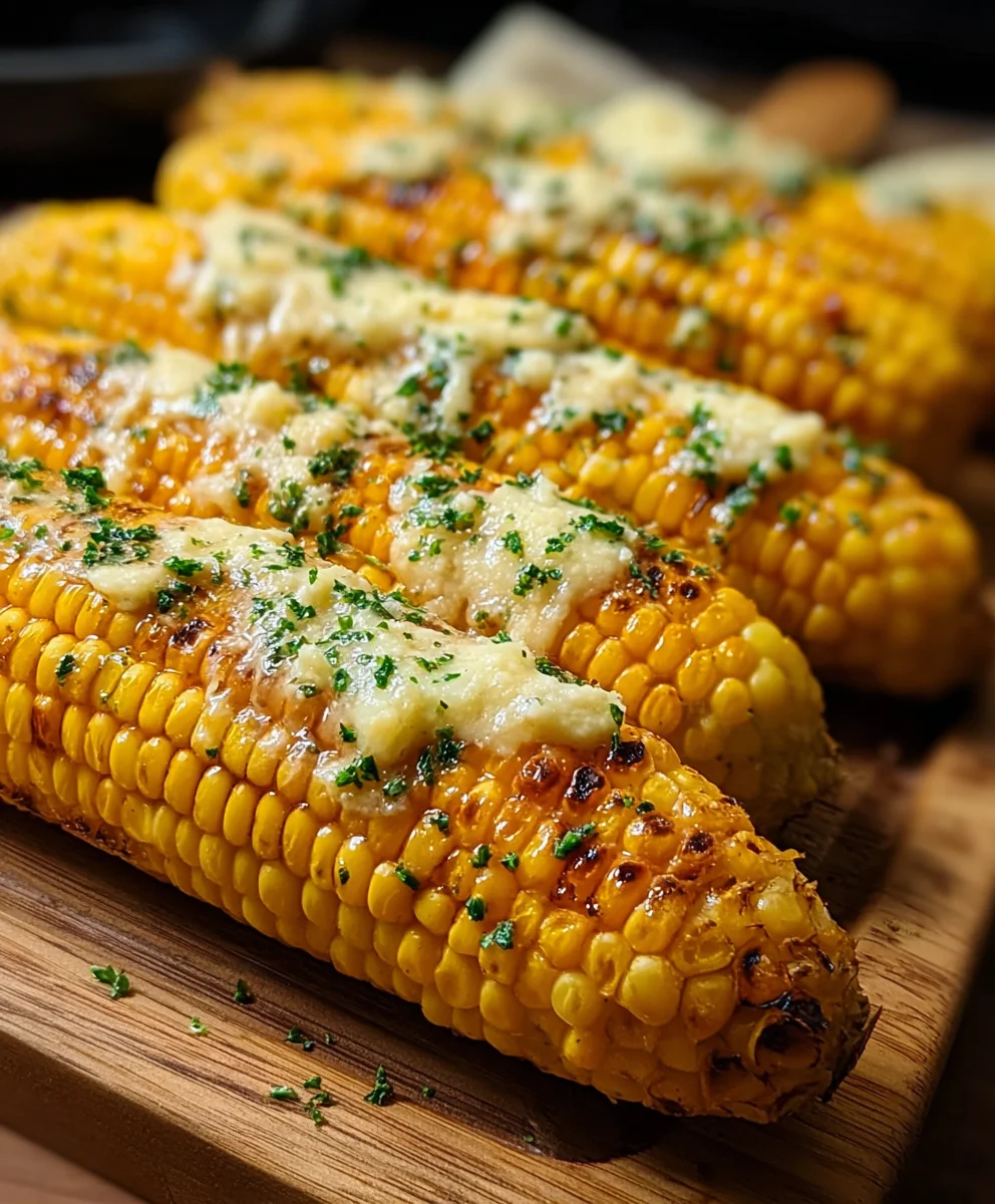 Cheesy Garlic Butter Corn on the Cob Recipe