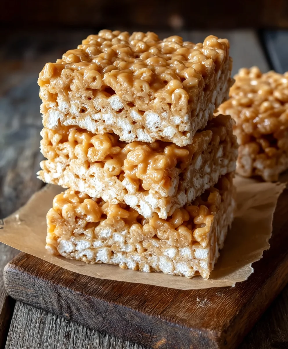 Brown Butter Dulce de Leche Rice Krispie Treats