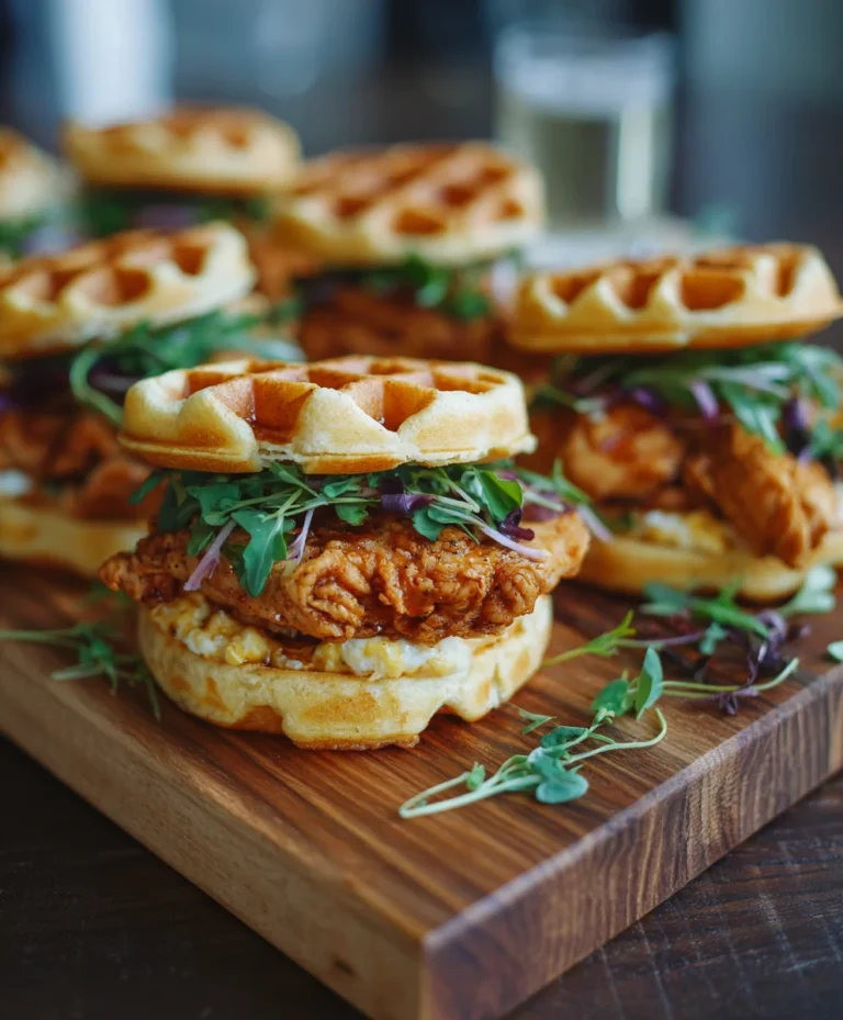 Game Day Chicken Waffle Sliders – Easy & Delicious
