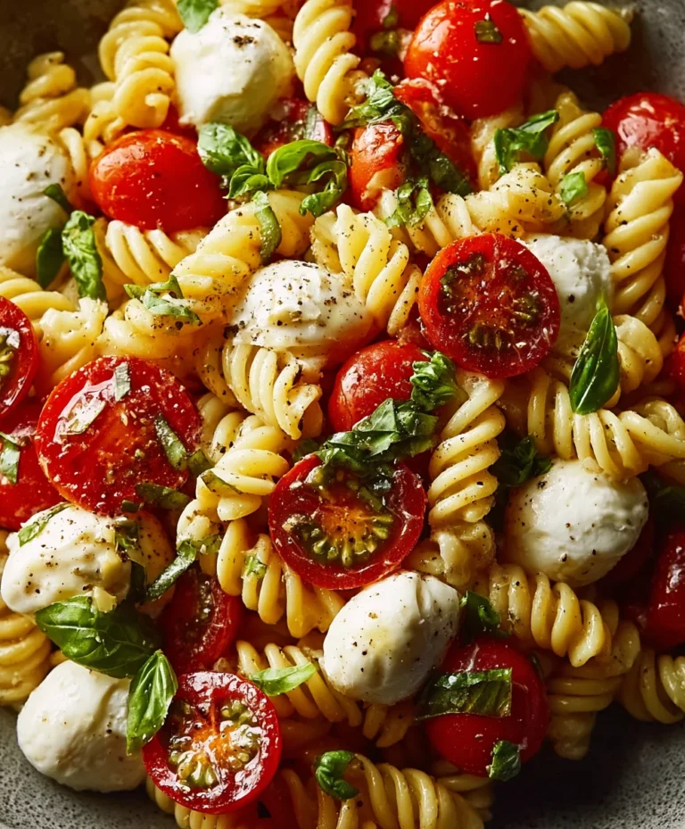 Creamy Caprese Pasta Salad- Easy & Delicious Recipe