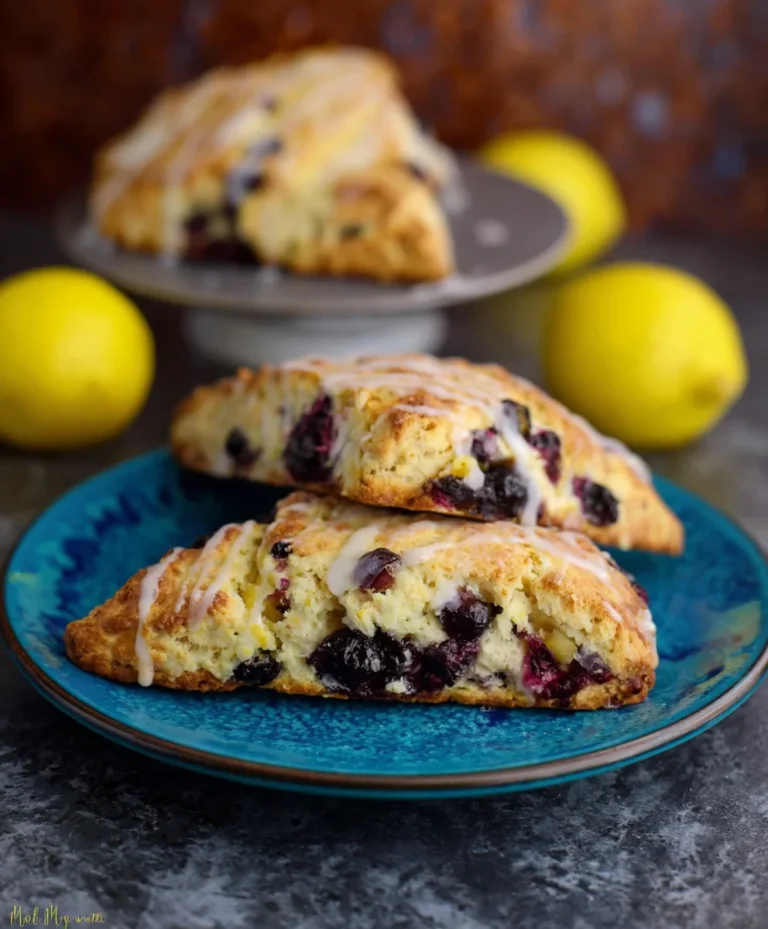 Sourdough Discard Blueberry Lemon Scones-Best Recipe