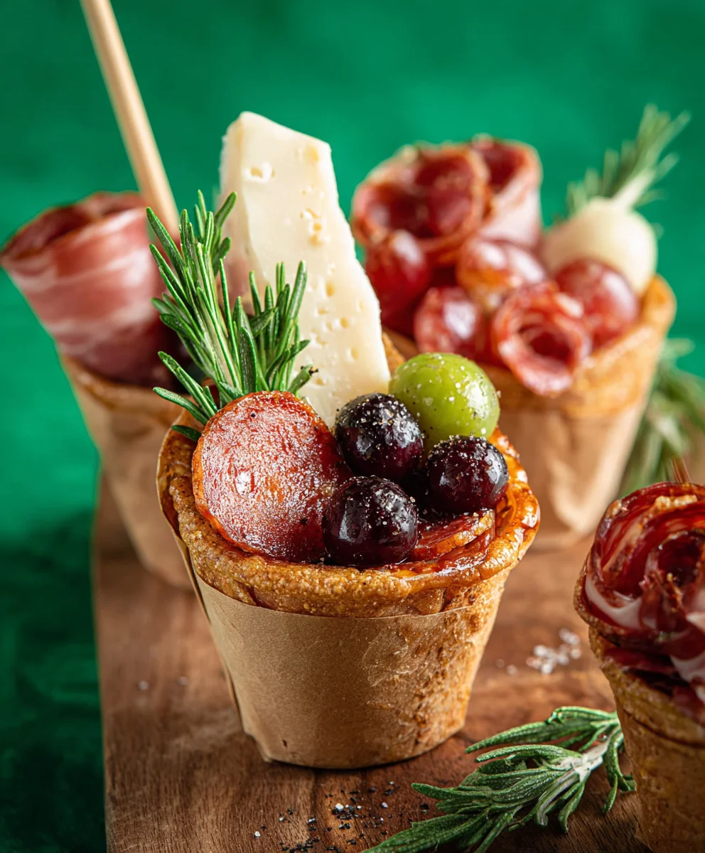 Beef Charcuterie Cups- Easy Individual Appetizers