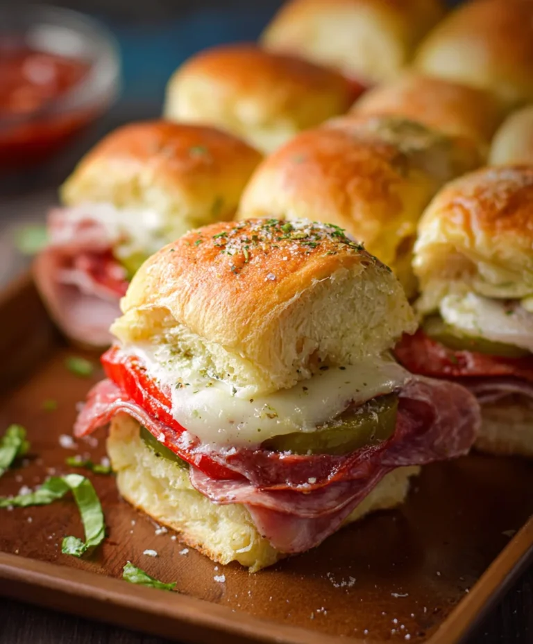 Hot Beef Italian Sub Sliders Easy Recipe