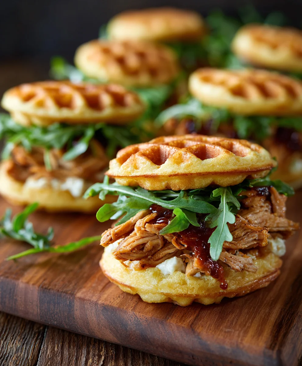 Game Day Chicken Waffle Sliders - Easy & Delicious