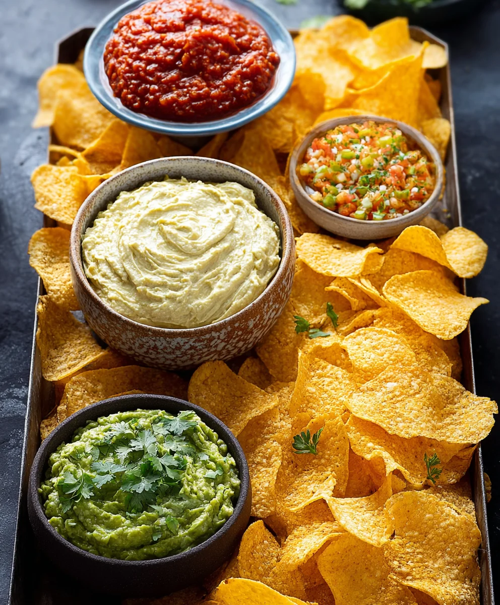 Ultimate Chips and Dip Platter Recipe- Easy Entertaining