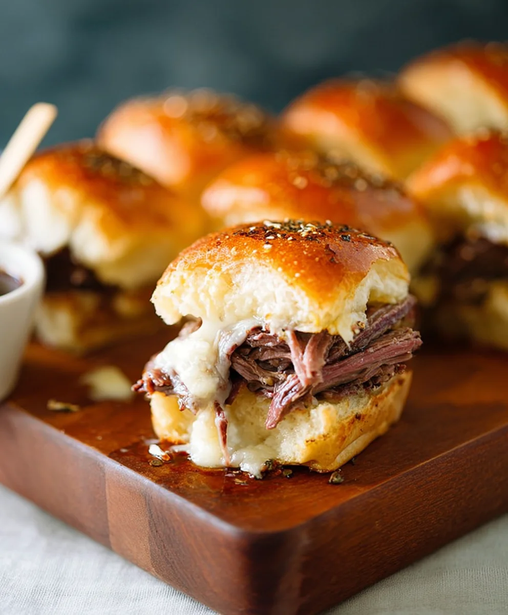Easy French Dip Sliders - Flavorful Beef Sandwiches