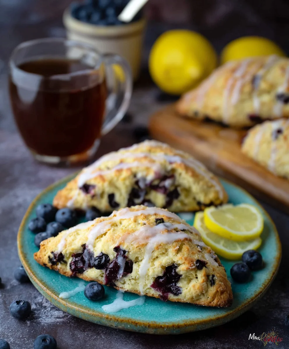 Sourdough Discard Blueberry Lemon Scones-Best Recipe