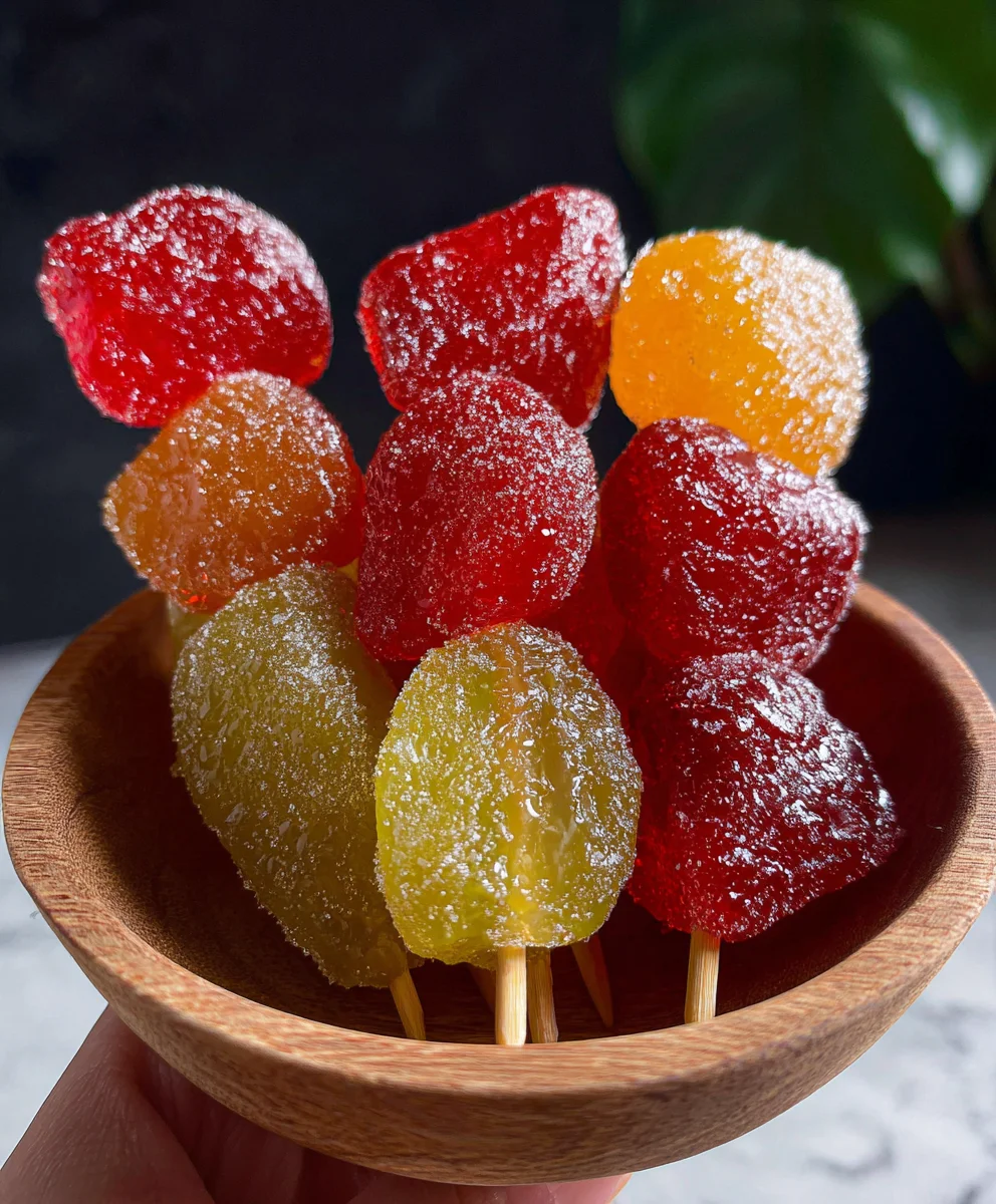 Easy Tanghulu Recipe - Chinese Candied Fruit Delight