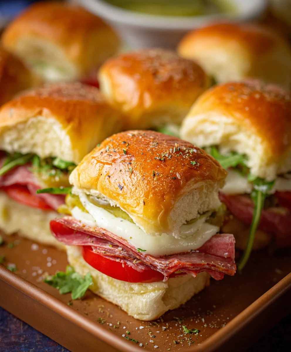 Hot Beef Italian Sub Sliders Easy Recipe