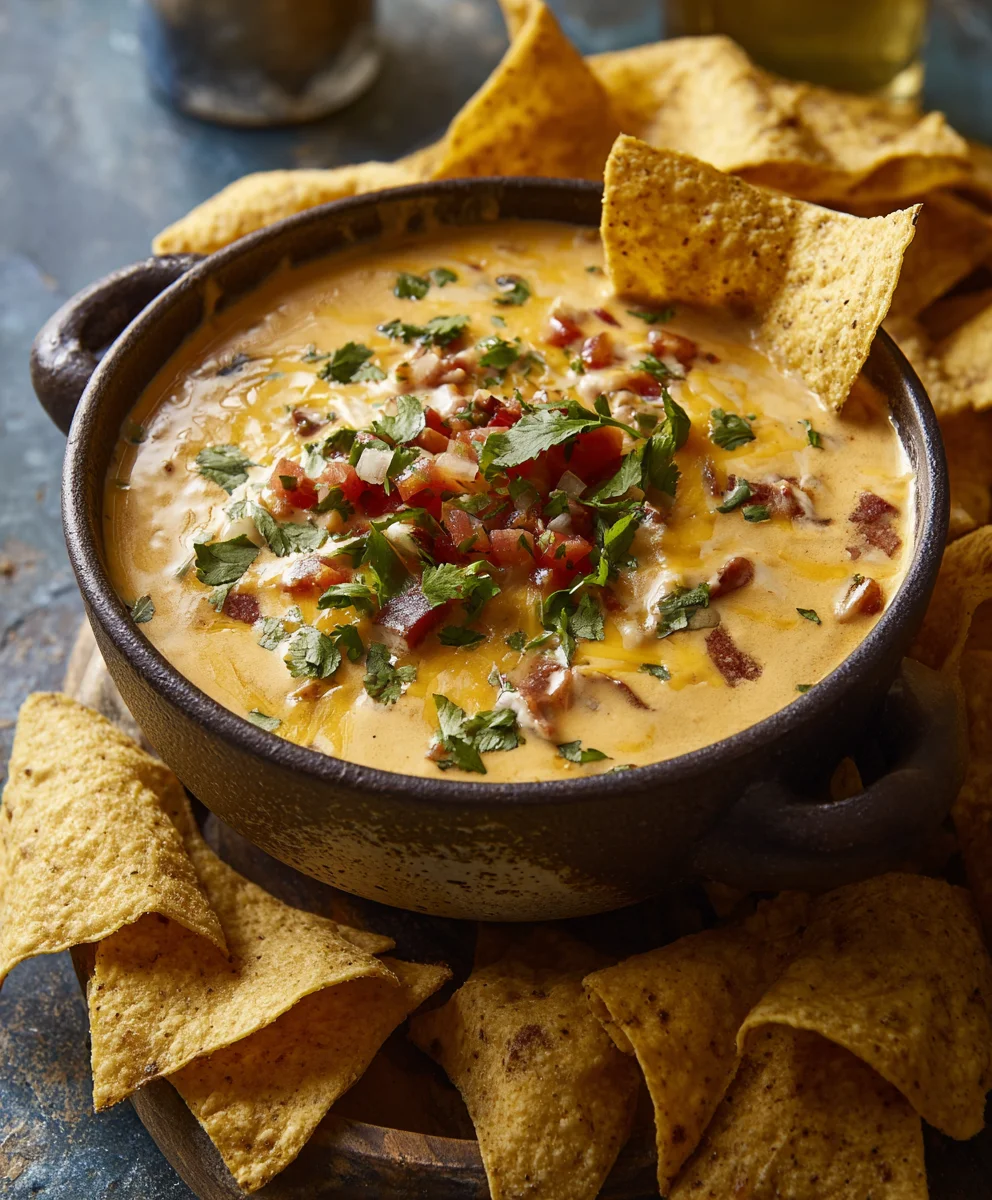 Spicy Cowboy Queso Dip-Easy Beef Recipe