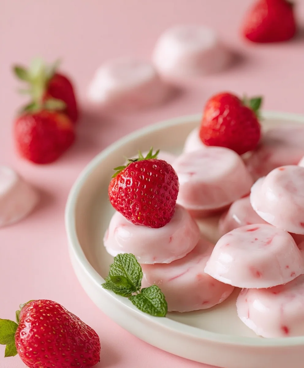 Easy Strawberry Yogurt Bites-Quick Healthy Treat