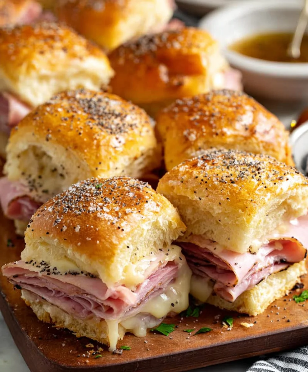 Beef Beef Ham Cheese Sliders - Ultimate Party Appetizer