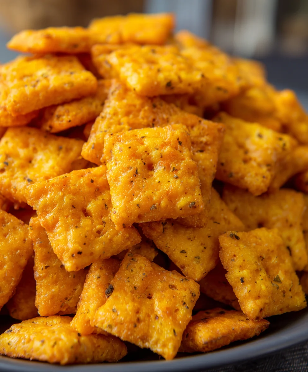 Homemade Cheddar Cheese Crackers-Cheez It Taste