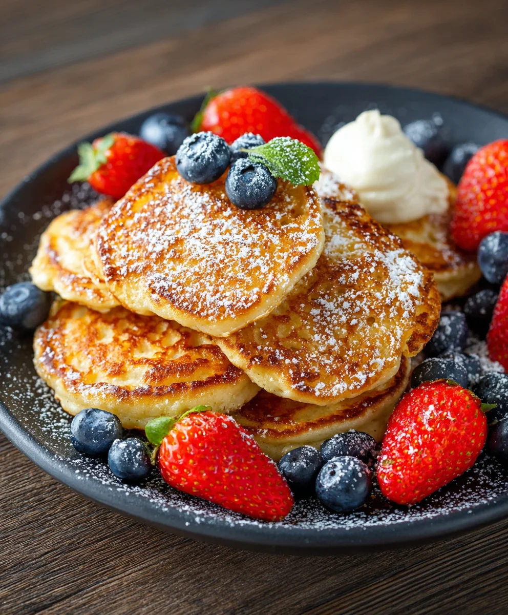 Easy Cottage Cheese Pancakes - Healthy & Delicious