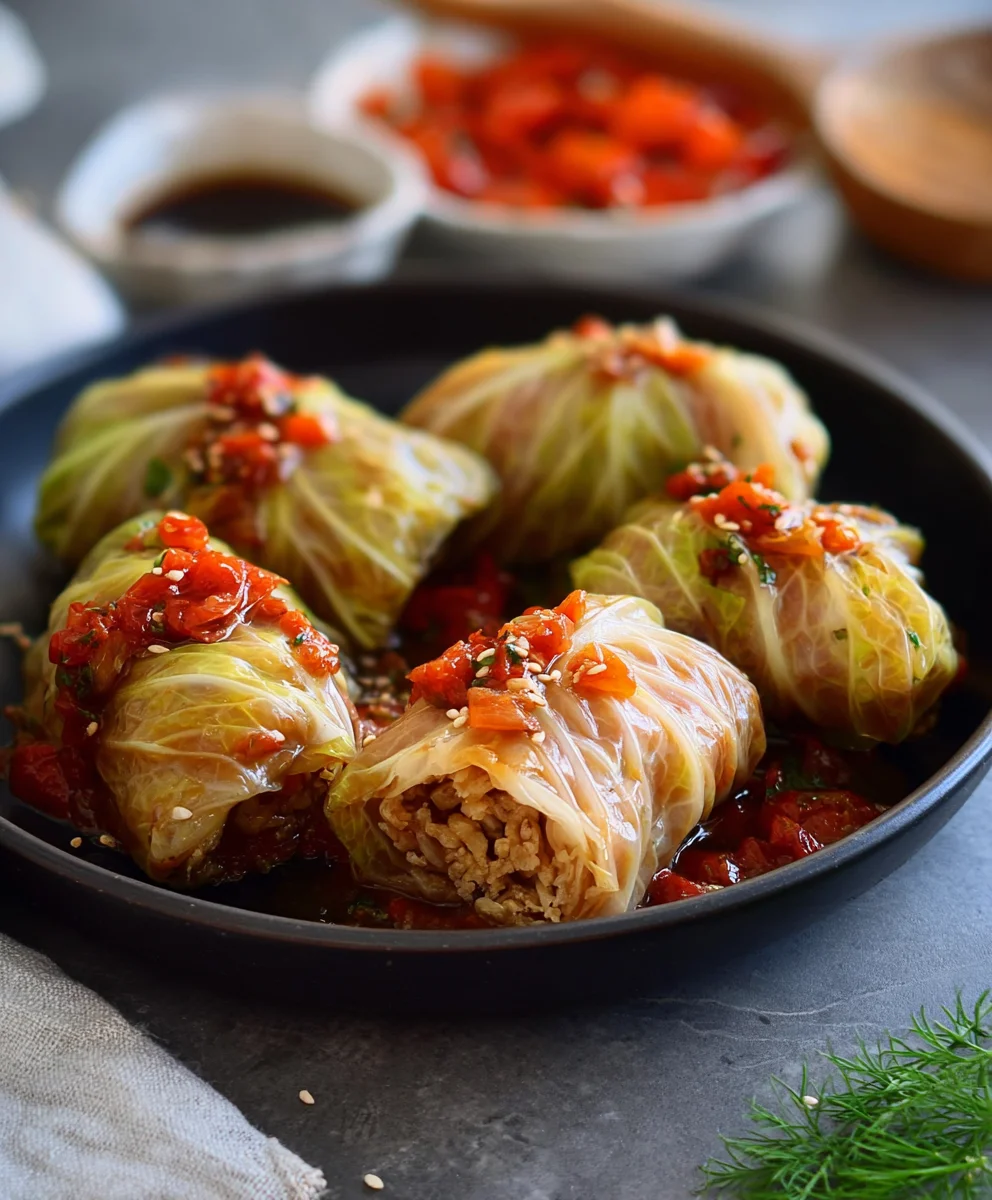 Easy Vegan Cabbage Rolls-Hearty & Delicious Recipe