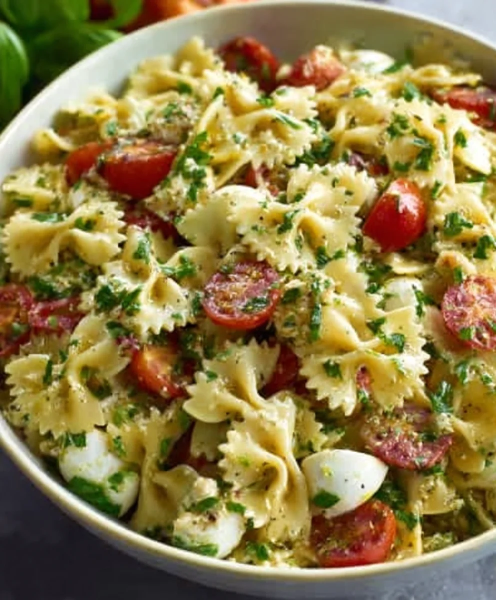 Easy Bow Tie Pasta Salad Recipe- Crowd Pleaser