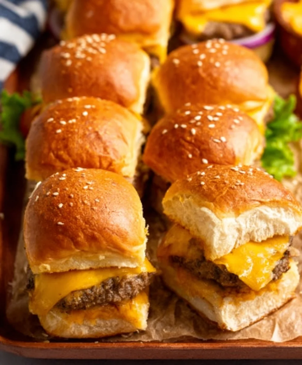 Easy Cheeseburger Sliders Recipe-Party Favorite