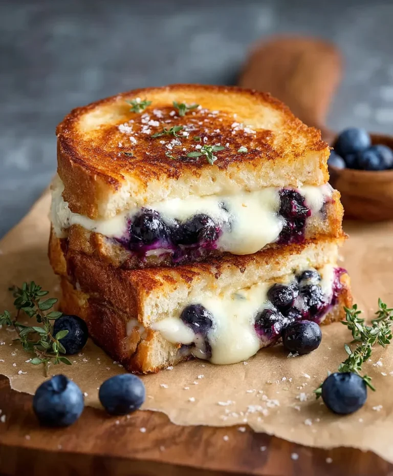Crispy Blueberry Grilled Cheese Recipe – Sweet & Savory Delight