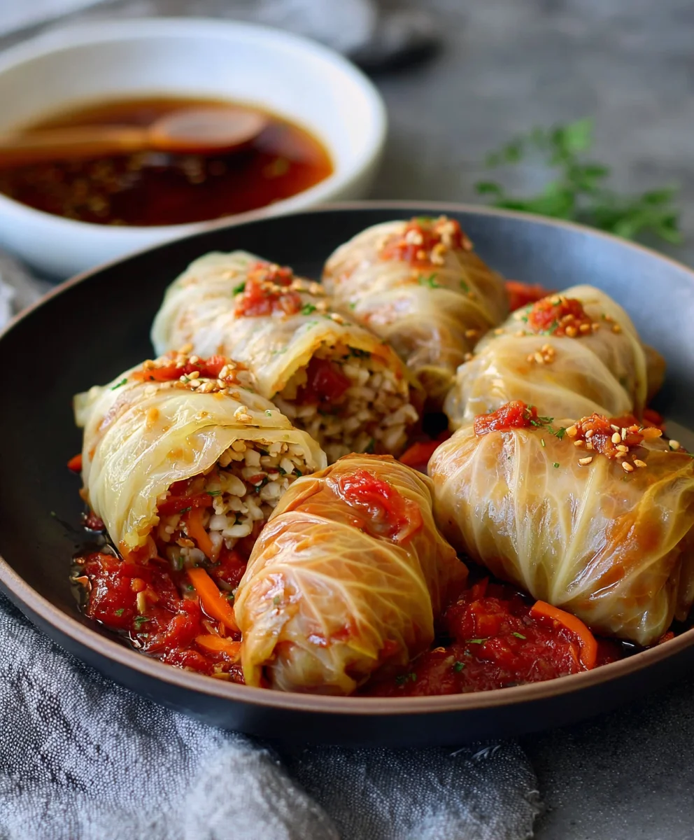 Easy Vegan Cabbage Rolls-Hearty & Delicious Recipe