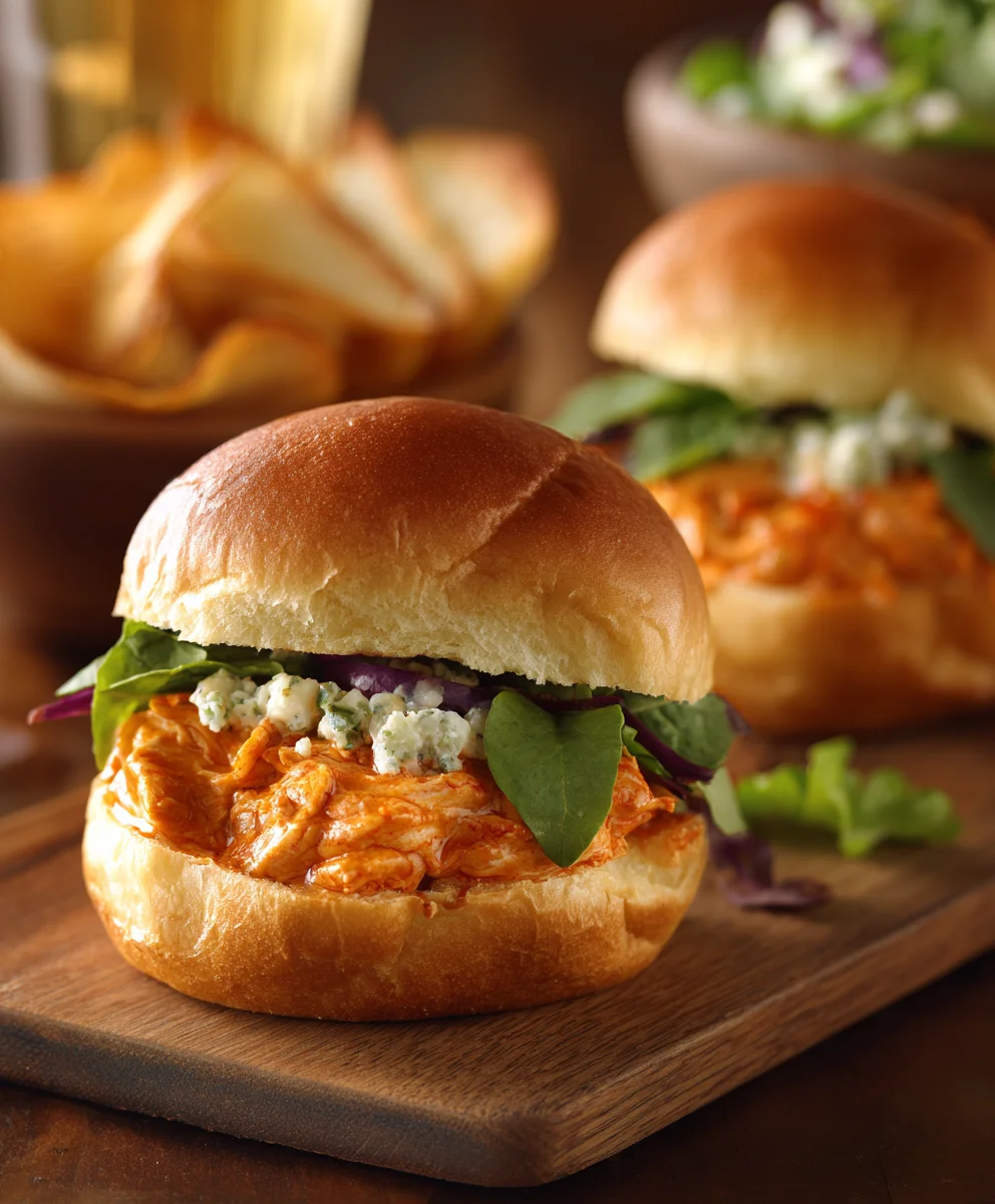 Spicy Buffalo Chicken Sliders- Easy & Flavorful Bites