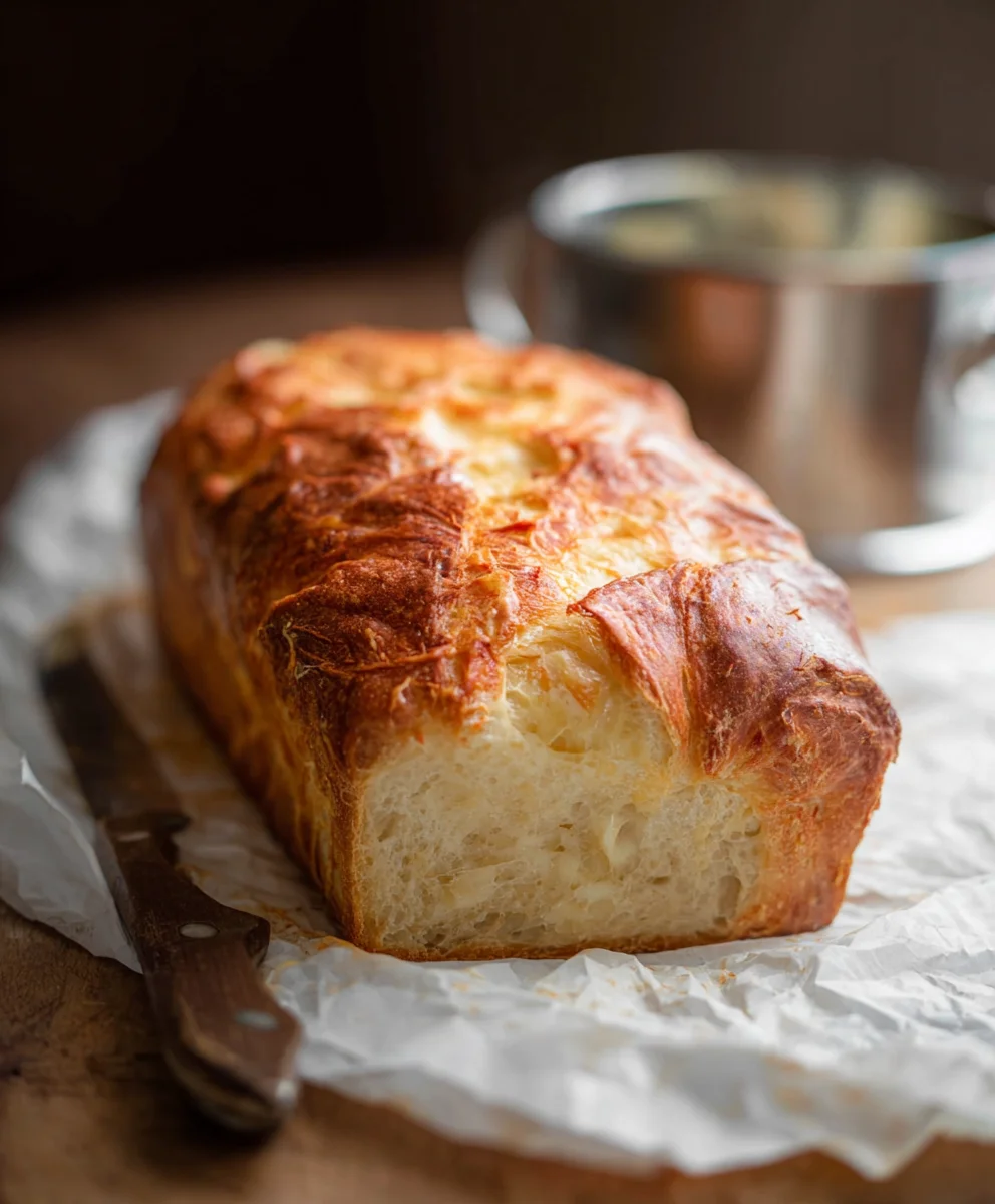 Easy Sourdough Cheese Bread Recipe- Deliciously Cheesy