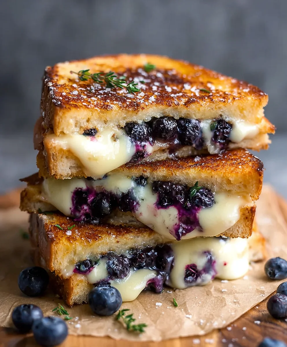Crispy Blueberry Grilled Cheese Recipe - Sweet & Savory Delight