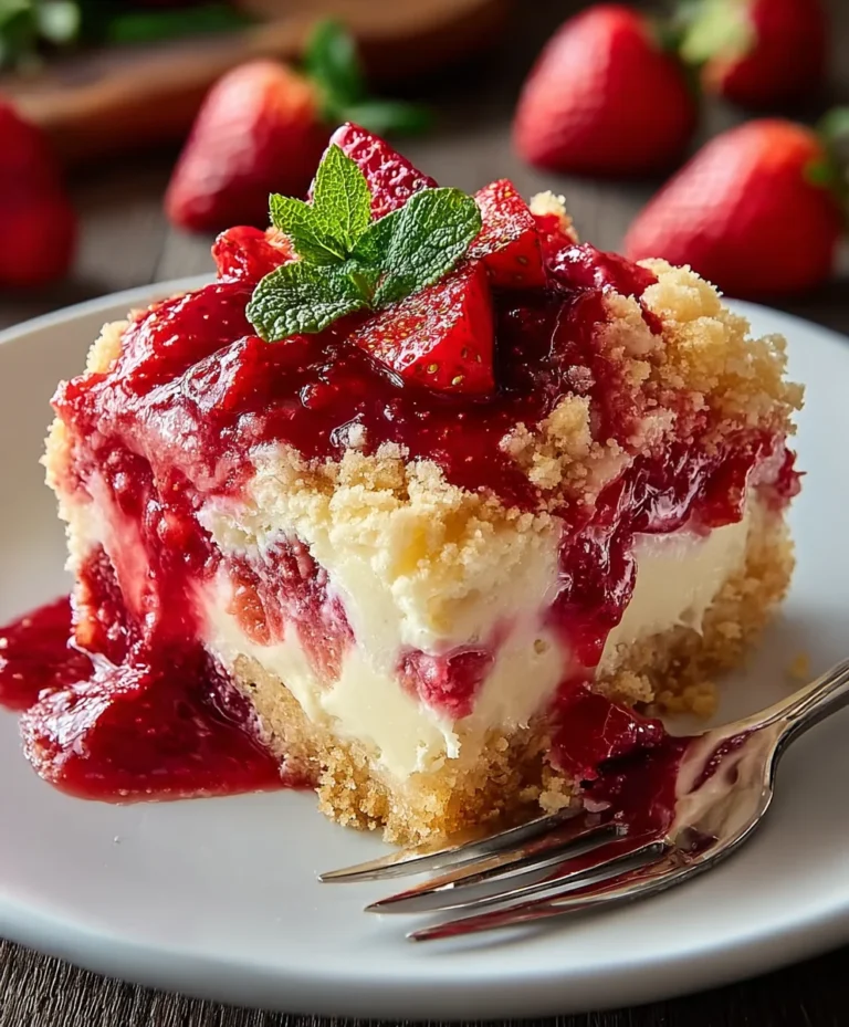Easy Strawberry Cheesecake Dump Cake Recipe