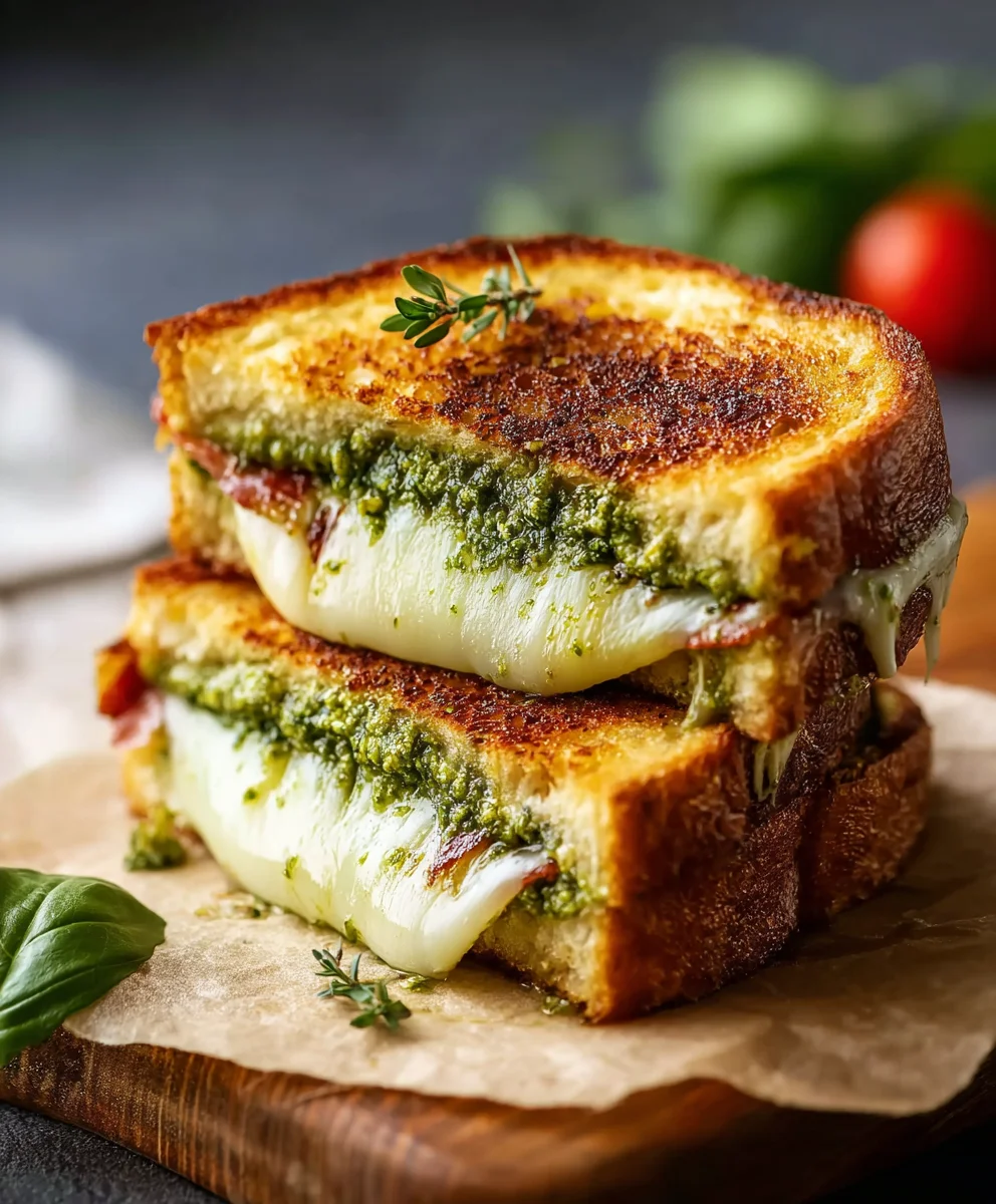 Easy Pesto Grilled Cheese Recipe - Delicious & Quick