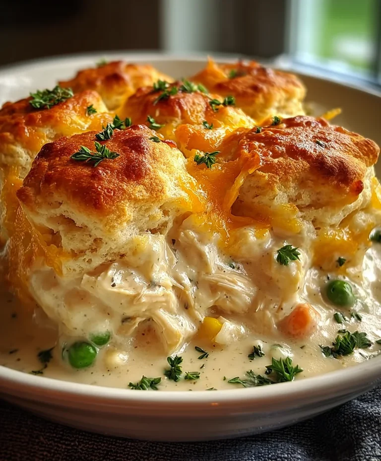Creamy Chicken Biscuit Bake – Easy Comfort Food