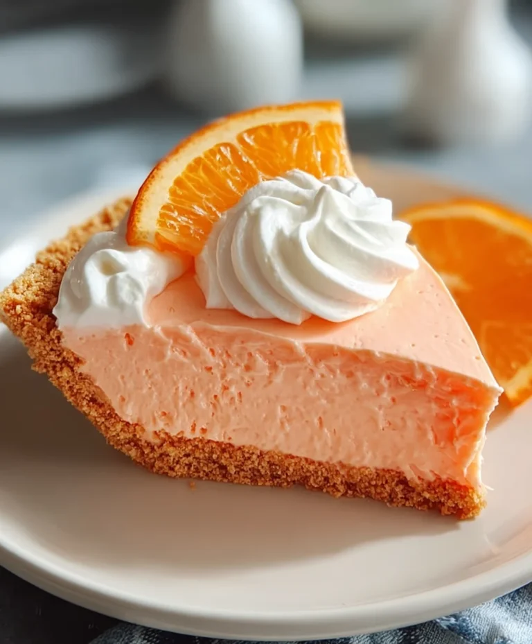 Jello Creamsicle Pie-Easy No-Bake Treat