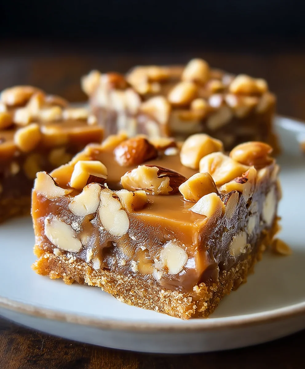 Gooey Butterscotch Nut Bars - Easy & Delicious Dessert