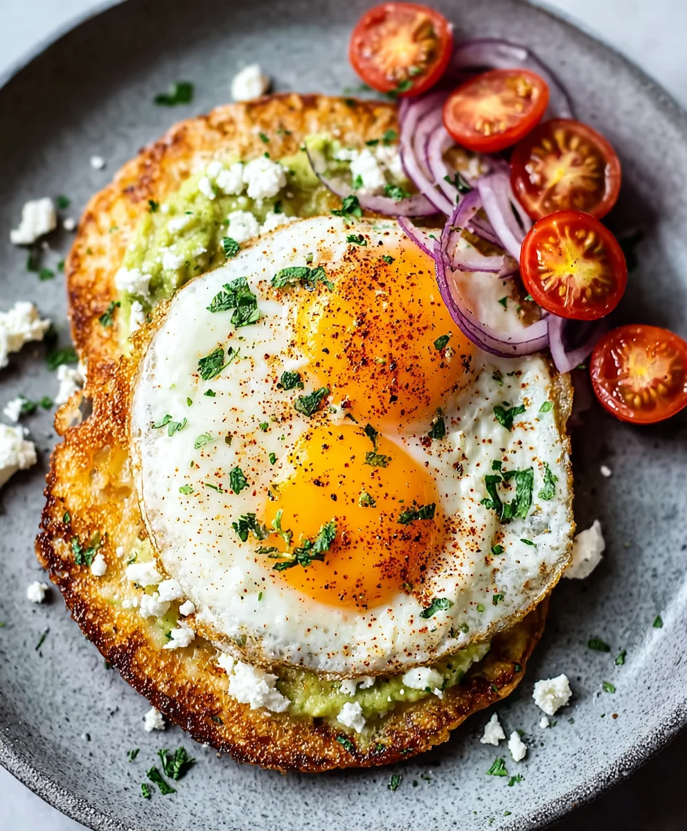 Crispy Feta Fried Eggs - Easy & Delicious Recipe
