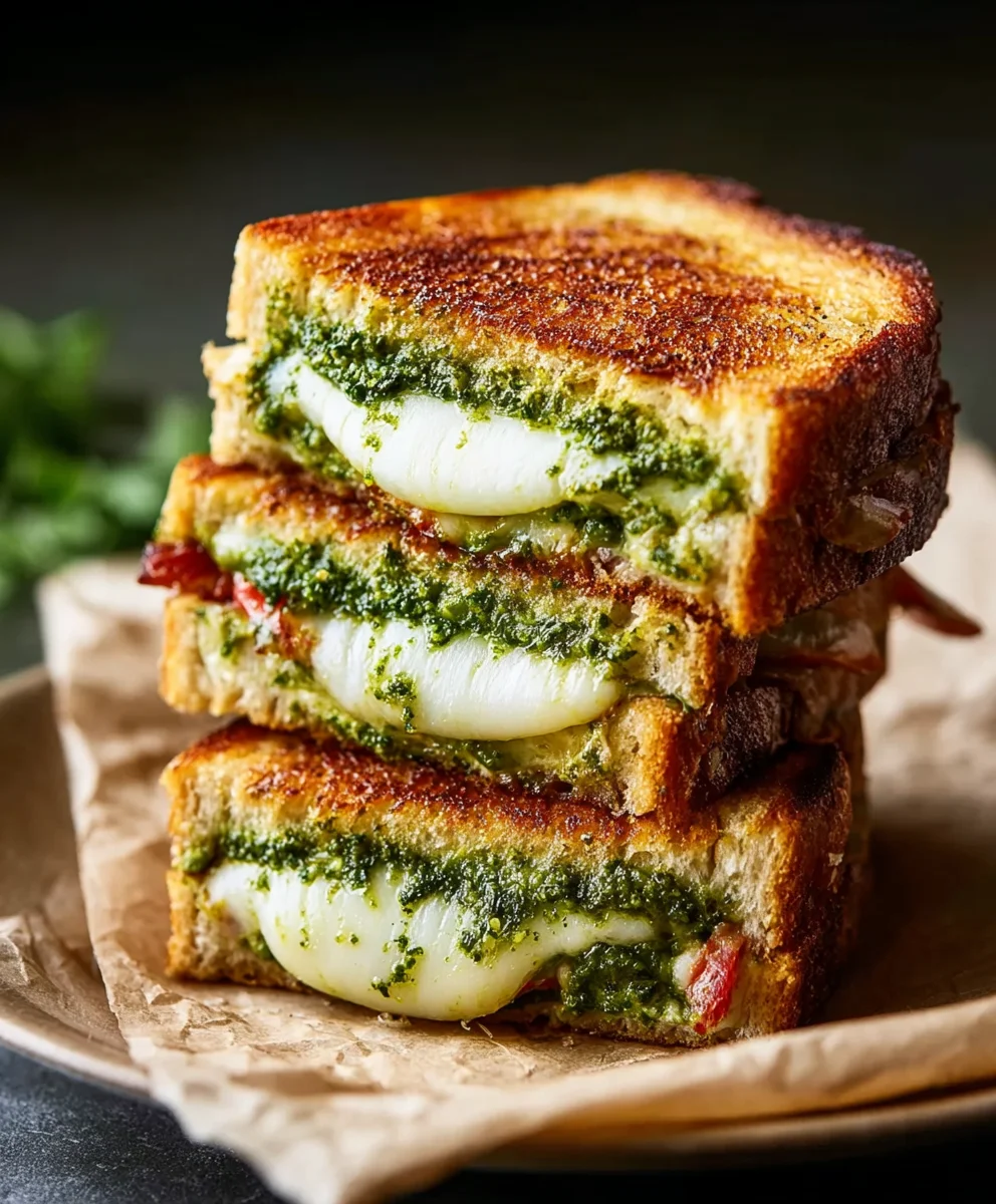 Easy Pesto Grilled Cheese Recipe - Delicious & Quick