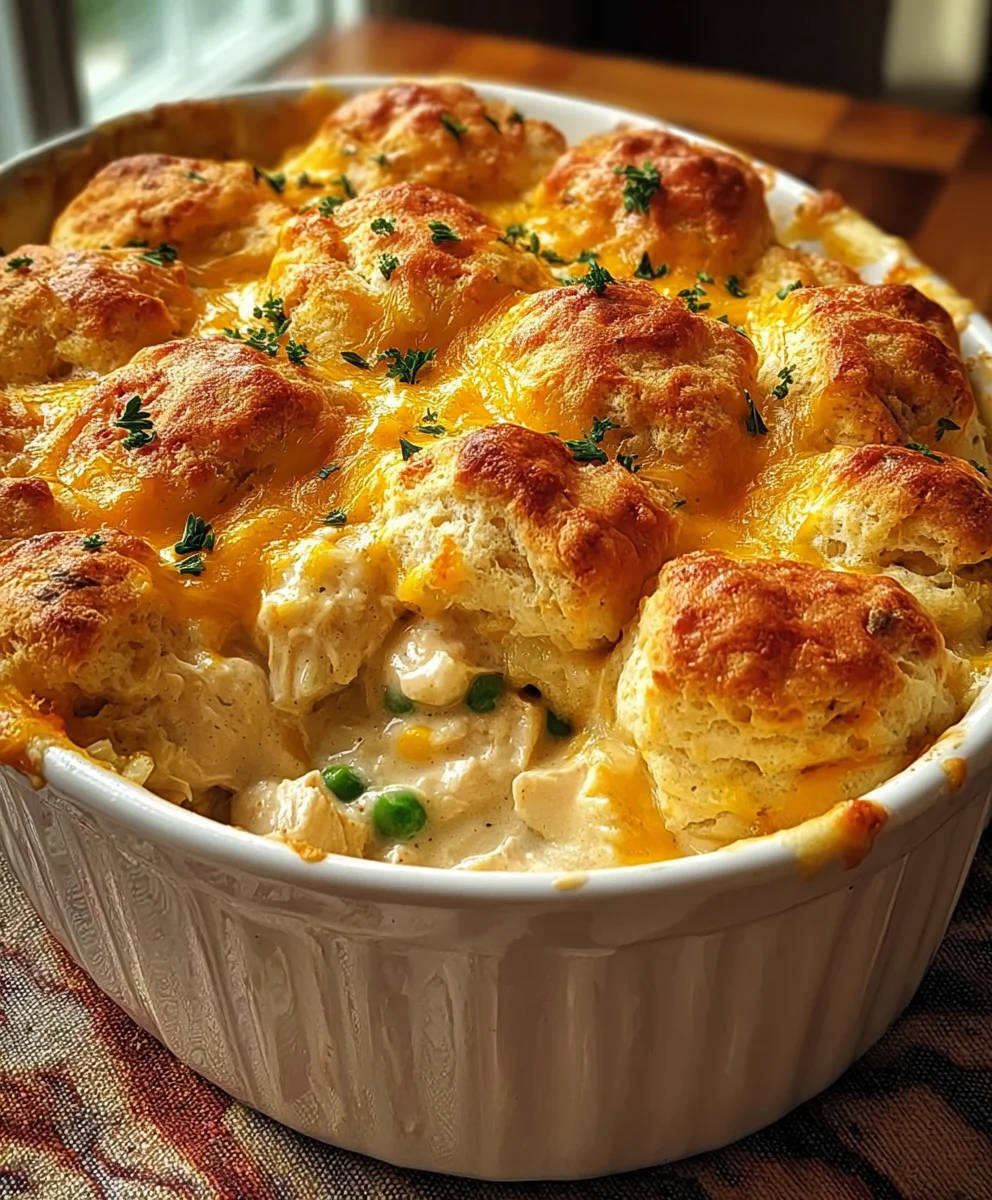 Creamy Chicken Biscuit Bake - Easy Comfort Food