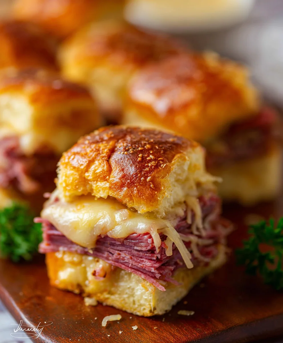 Easy Reuben Sliders-The Best Party Appetizer