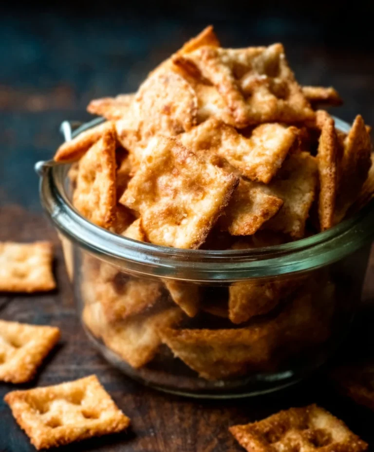 Sourdough Cheese Crackers-Delicious Homemade Crisps