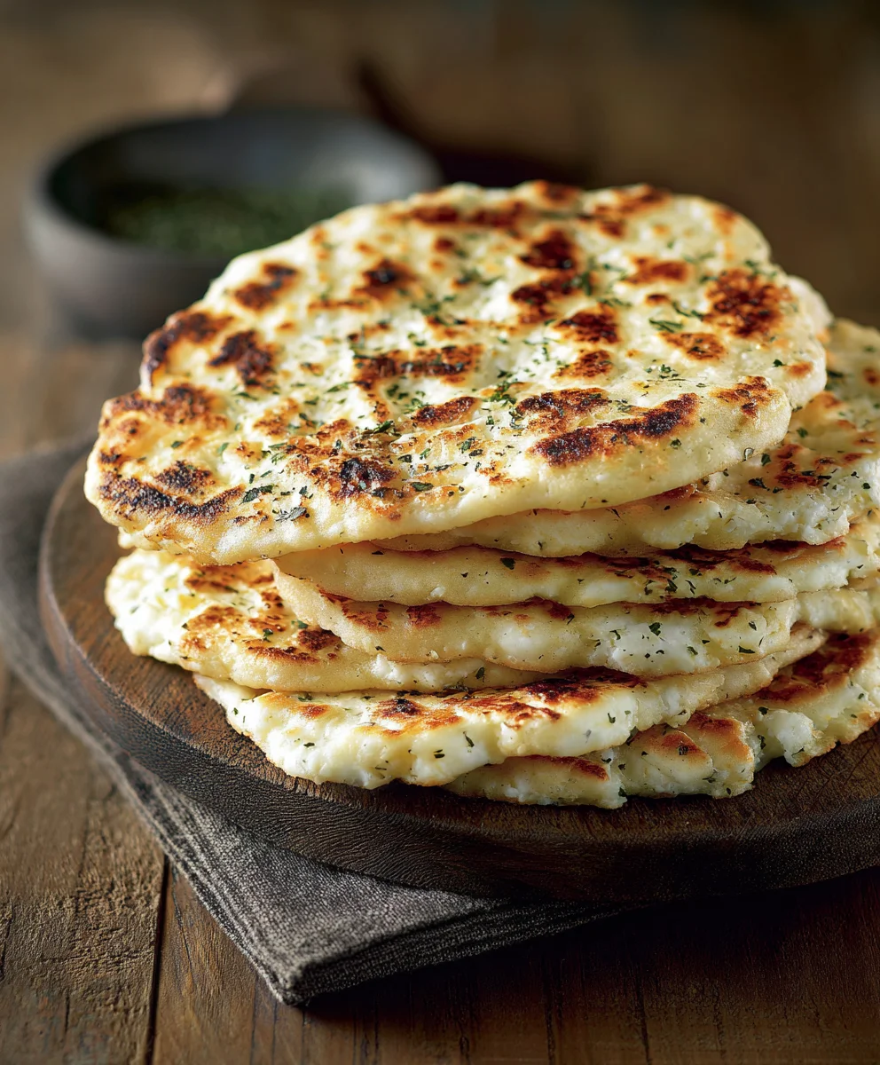 Easy Cottage Cheese Flatbread - Ingredient Recipe