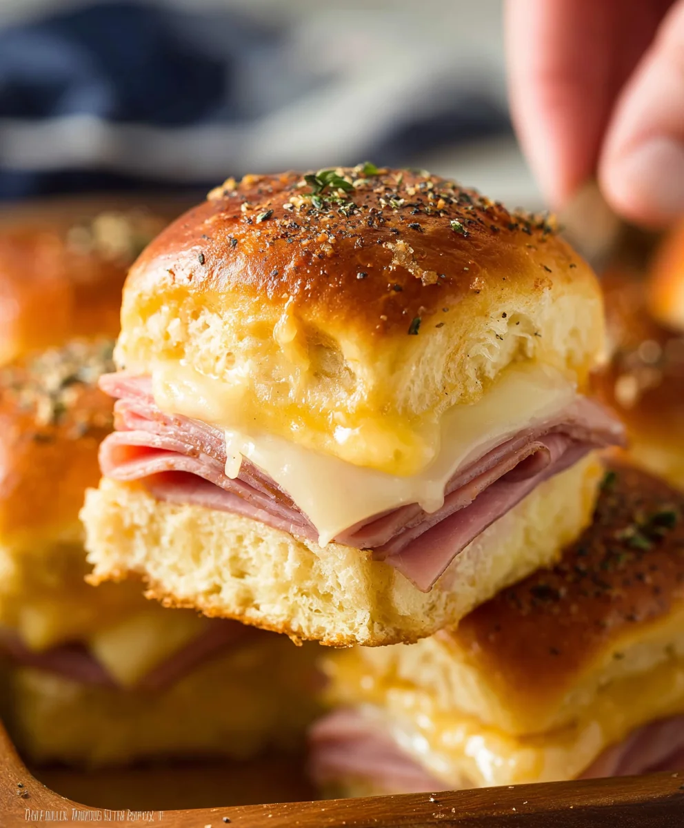 Beef Beef Ham Cheese Sliders - Easy Appetizer Recipe