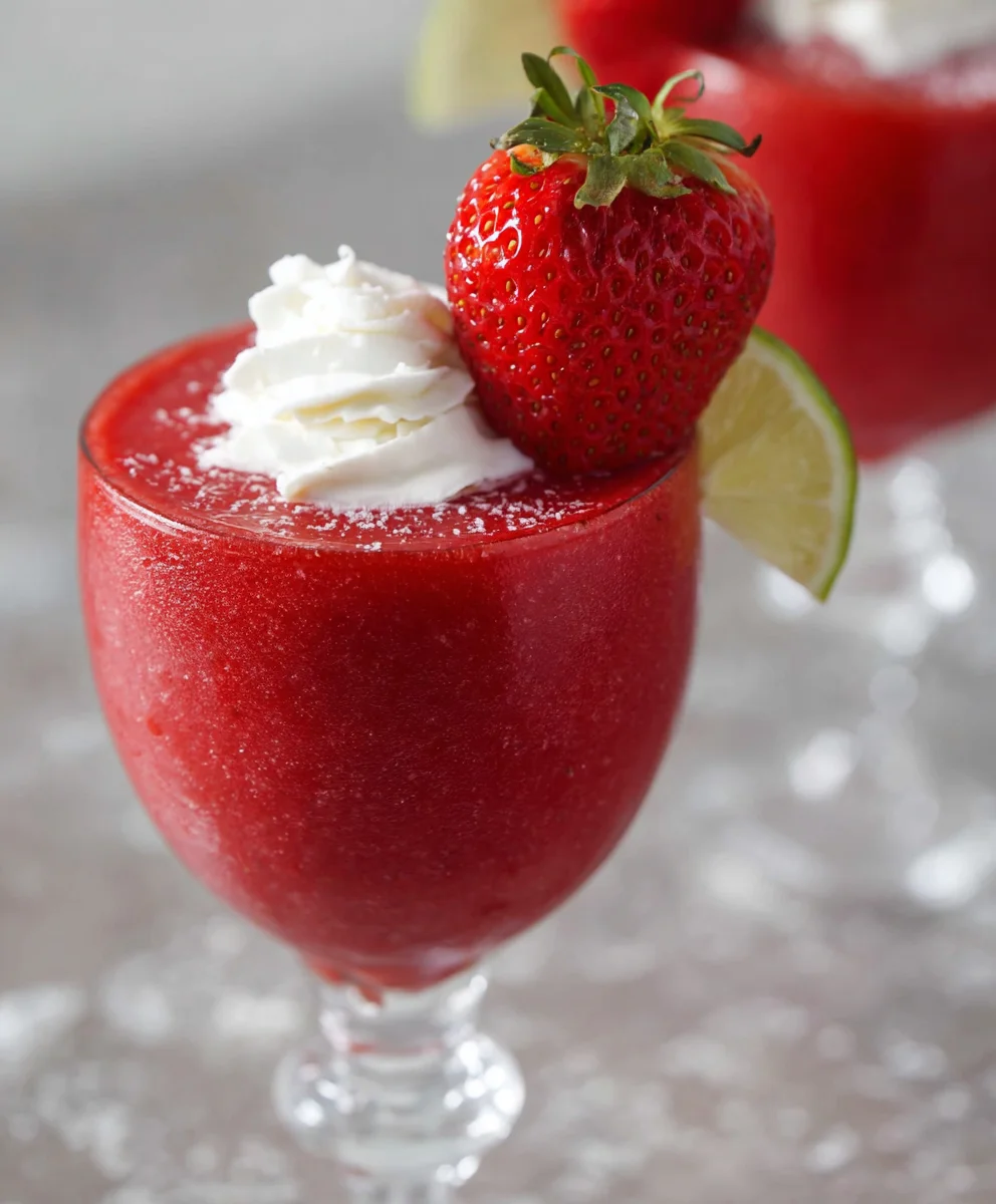 Strawberry Daiquiri Recipe- Delicious Non-Non-Non-Alcoholic Alternativeic Treat